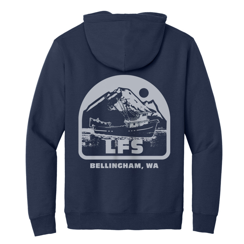 LFS, Bellingham Boat & Mountain Logo Sweatshirt, Long Sleeve, Pullover