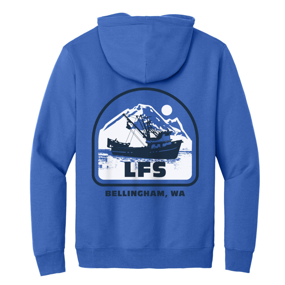 LFS, Bellingham Boat & Mountain Logo Sweatshirt, Long Sleeve, Pullover