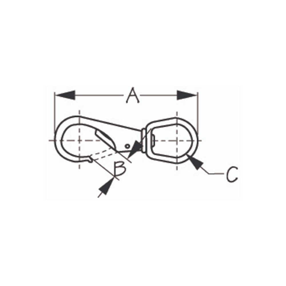 Sea-Dog Swivel Eye Boat Snap