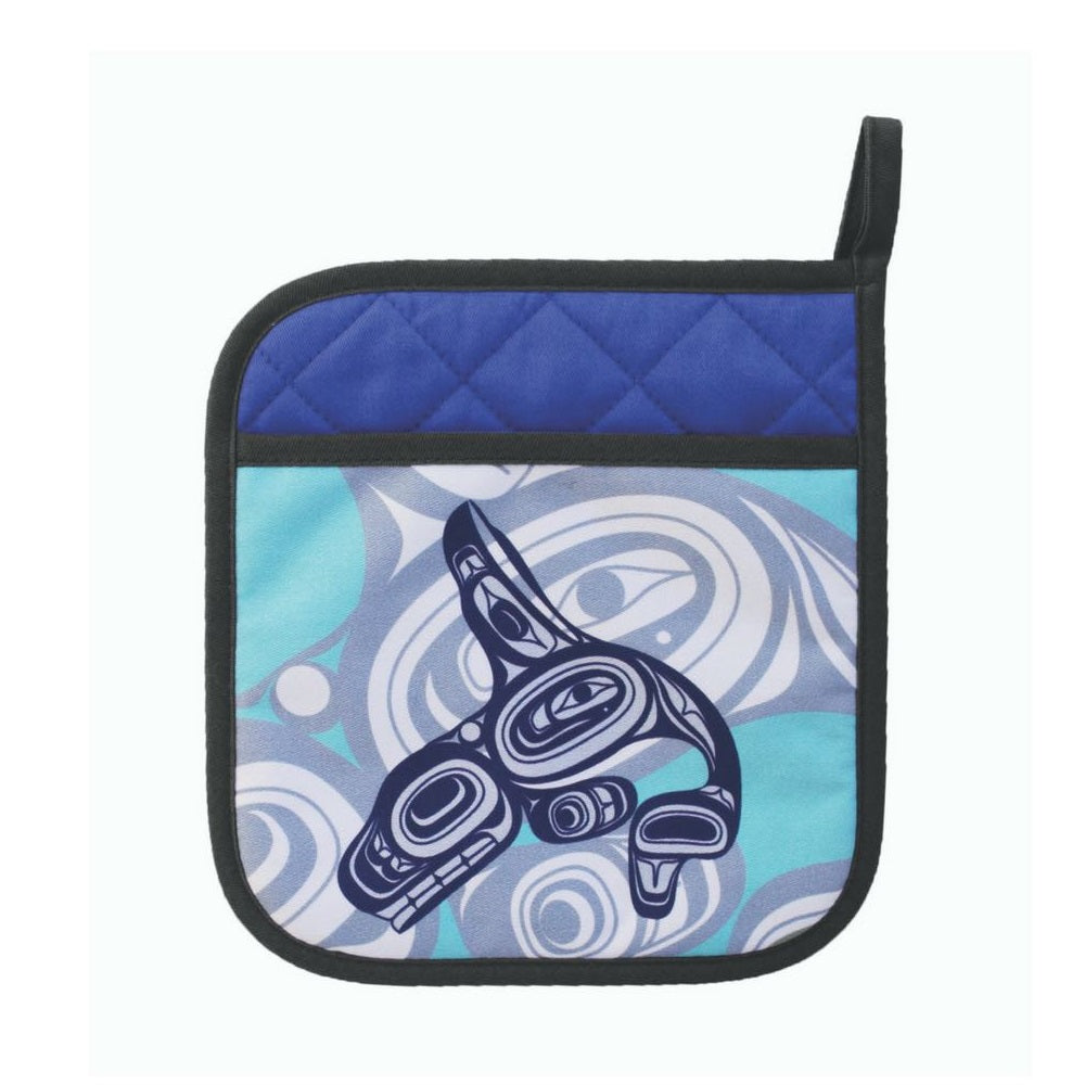 Native Northwest Whale Potholder