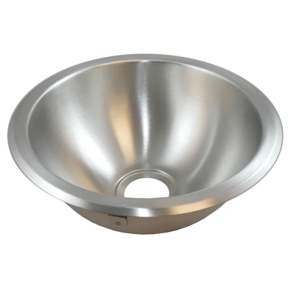 Brushed Stainless Steel Half Sphere Sink, 10.25" or 9.5" O.D., Ambassador Marine
