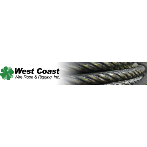 Vinyl Coated Galvanized Wire Rope, 7 x 19, 1/8"