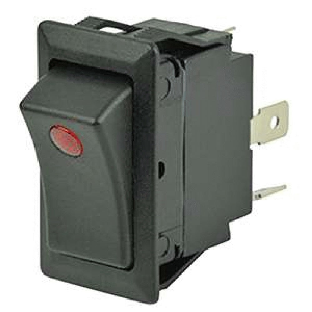Cole Hersee 25A Small Round Lens Pilot Light Rocker Switch
