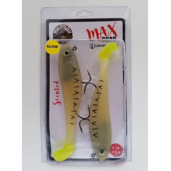 Mega Bite Max Shad Swimtail Jig, 6 oz.