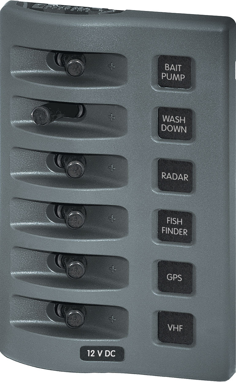 Blue Sea WeatherDeck 12V DC Waterproof Switch Panel