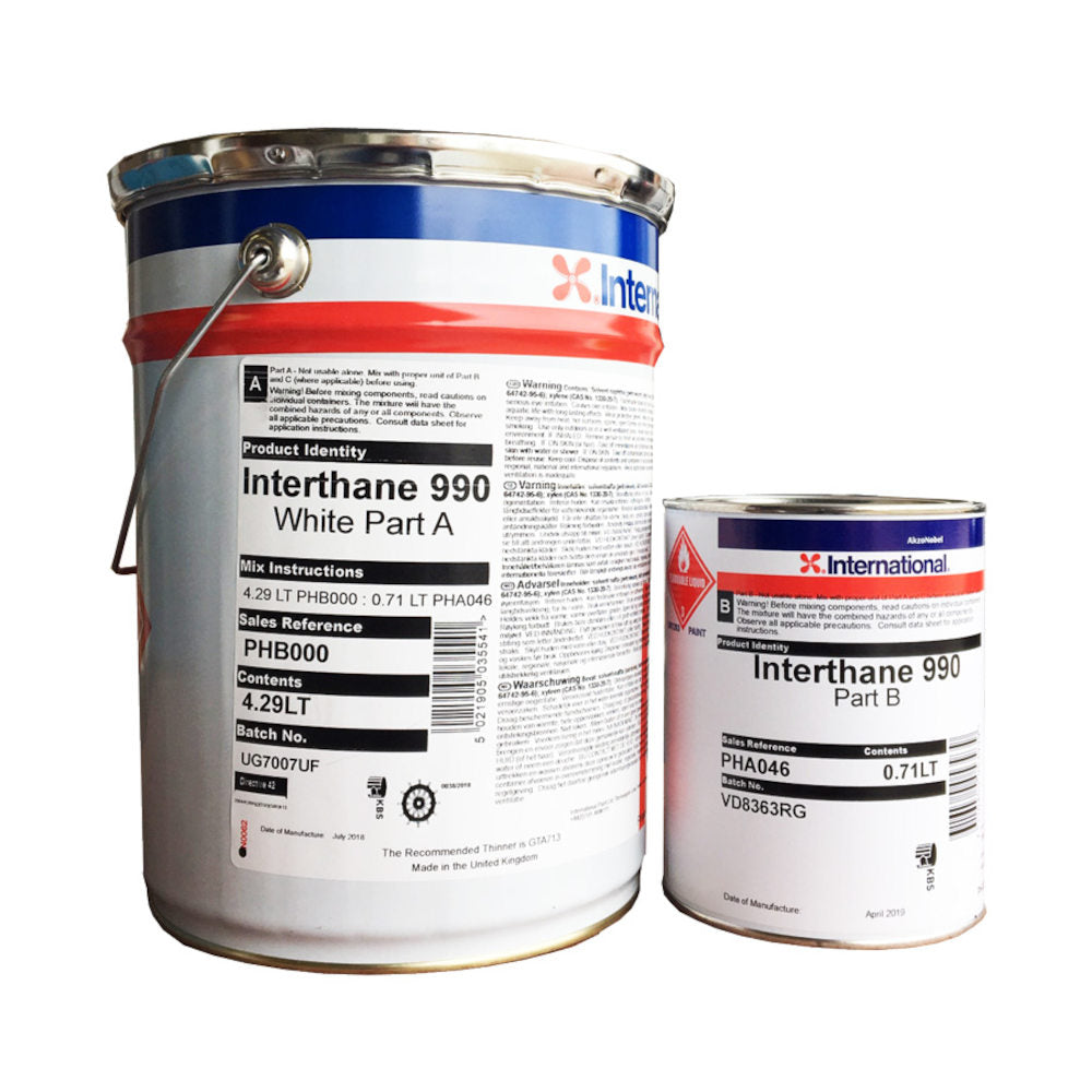 Interlux Interthane 990 White, 5 Gal, PHB000/A5GL/UH