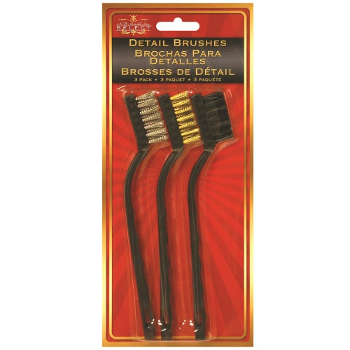 Detail Brushes, 3 Pack