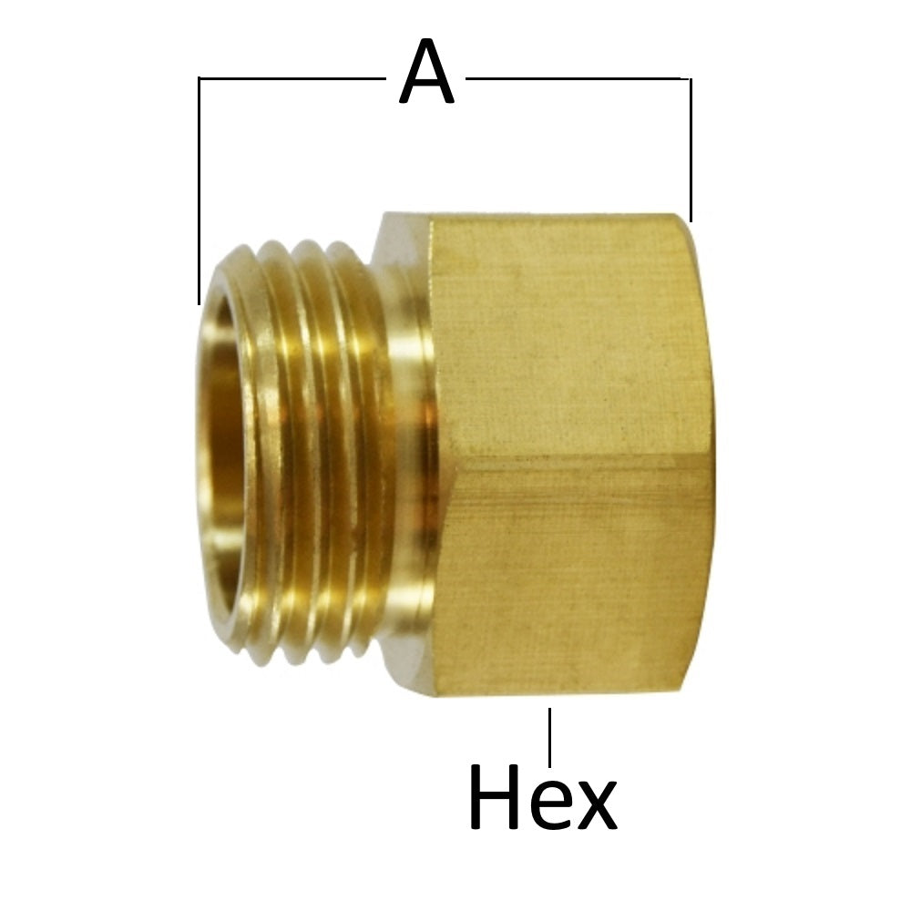 Midland Metal Rigid Male Garden Hose to Female Pipe