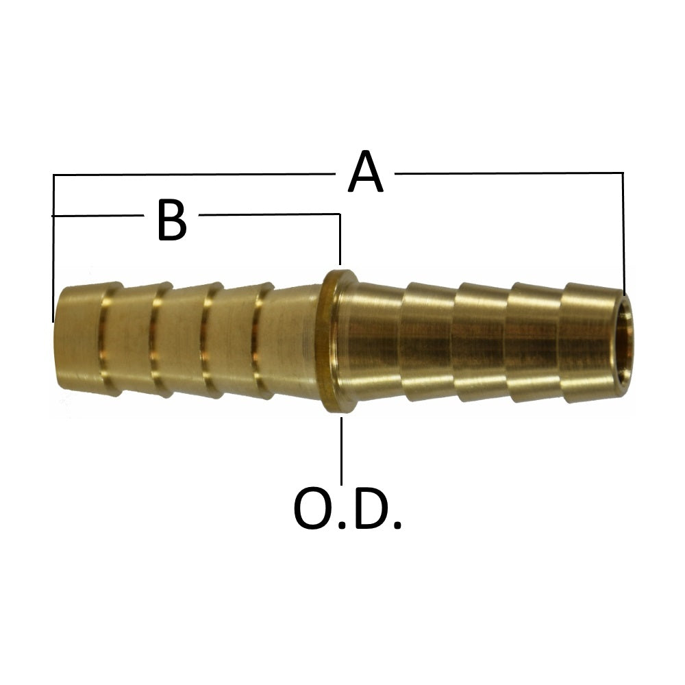 Midland Metal Mender/Splicer Hose Barb Brass Fitting