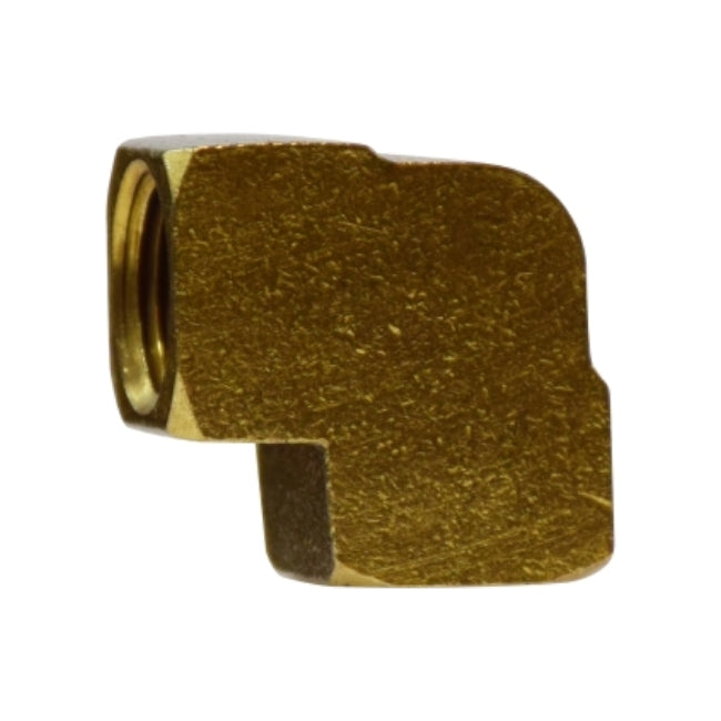 90 Degree Female Elbow, Brass Barstock, FIP x FIP (NPTF)