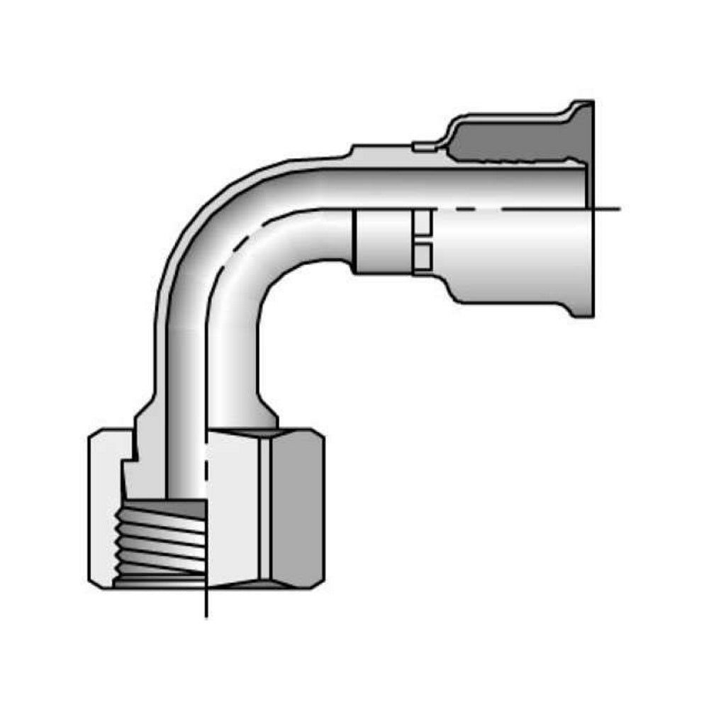 Parker 1J926 Crimp Style Hydraulic Hose Fitting