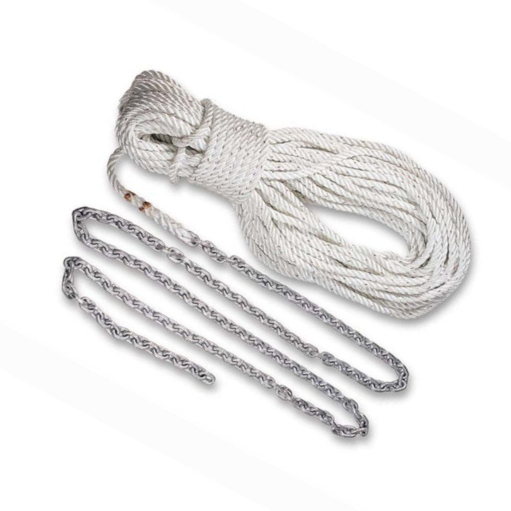 Rodes And Ropes Anchor Rodes made with G4 Chain and 3-Strand Nylon Rope