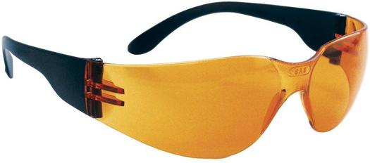 NSX Safety Glasses BLK W/ ORG Lens