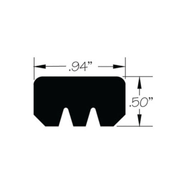 Freeman 15" X 24" Neoprene Replacement Gasket, Knife-Edge Seal