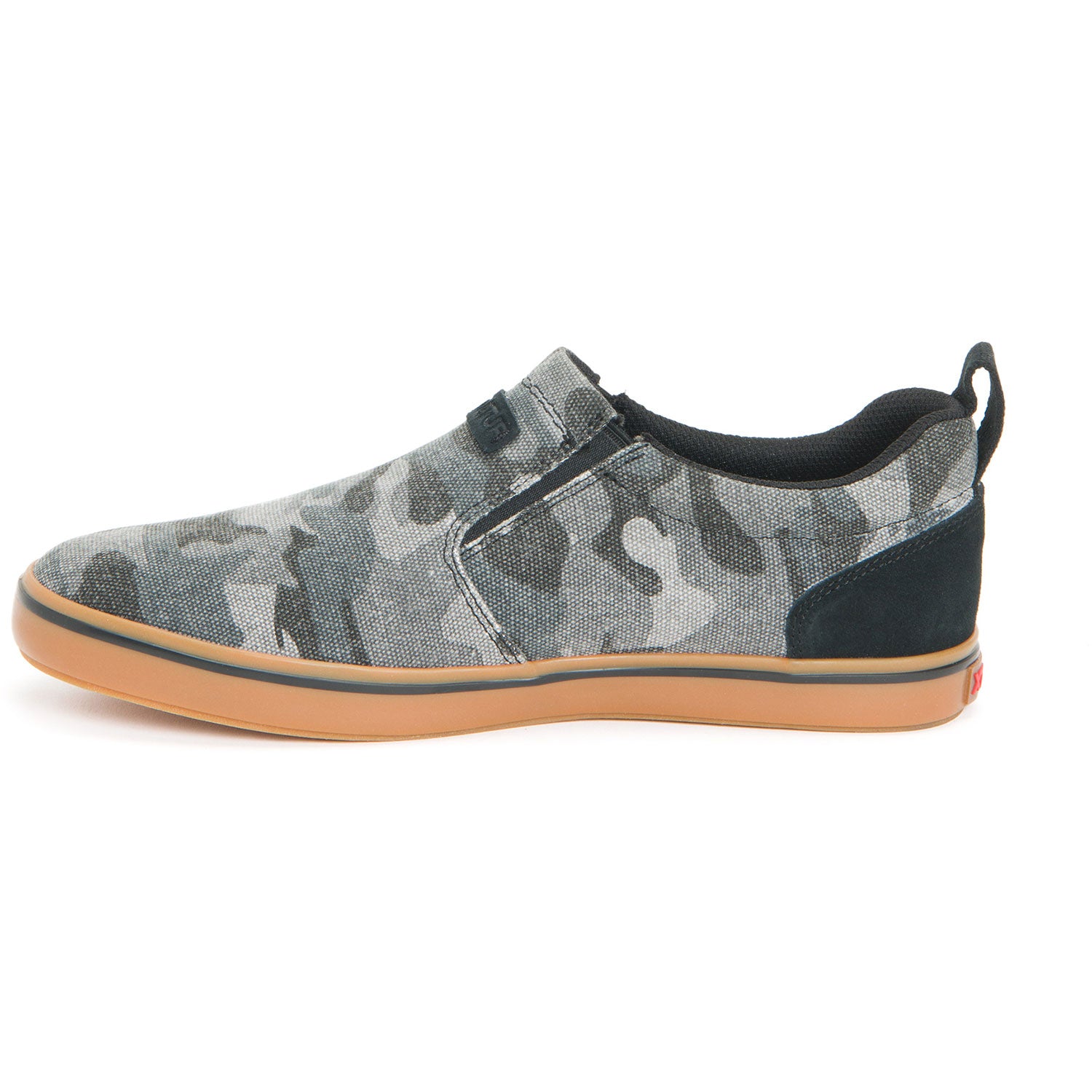 Open Box XTRATUF Men's Canvas Sharkbyte Deck Shoe - Black Camo 7.5