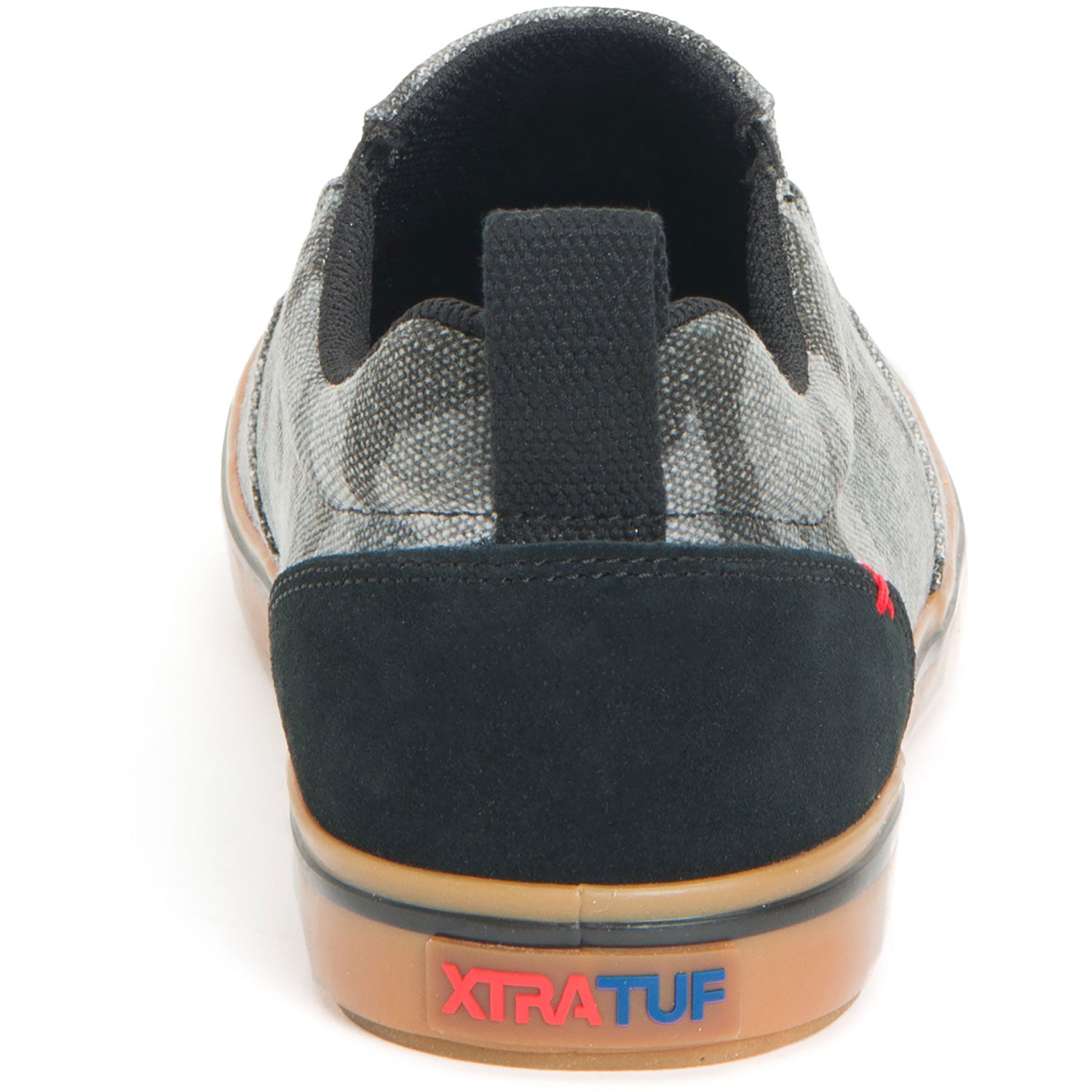 Open Box XTRATUF Men's Canvas Sharkbyte Deck Shoe - Black Camo 7.5