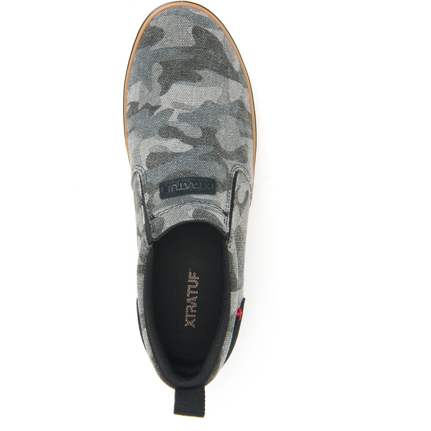 Open Box XTRATUF Men's Canvas Sharkbyte Deck Shoe - Black Camo 7.5