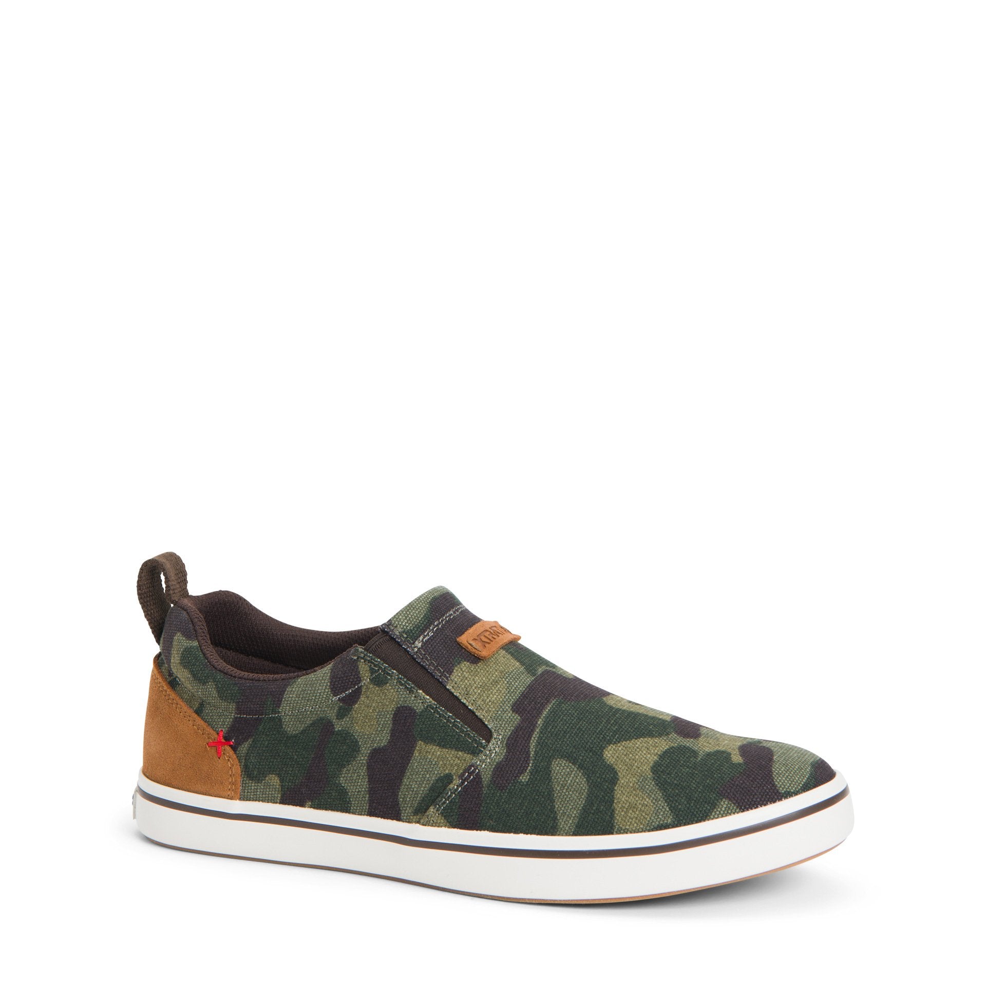 Open Box XTRATUF Men's Canvas Sharkbyte Deck Shoe - Black Camo 7.5