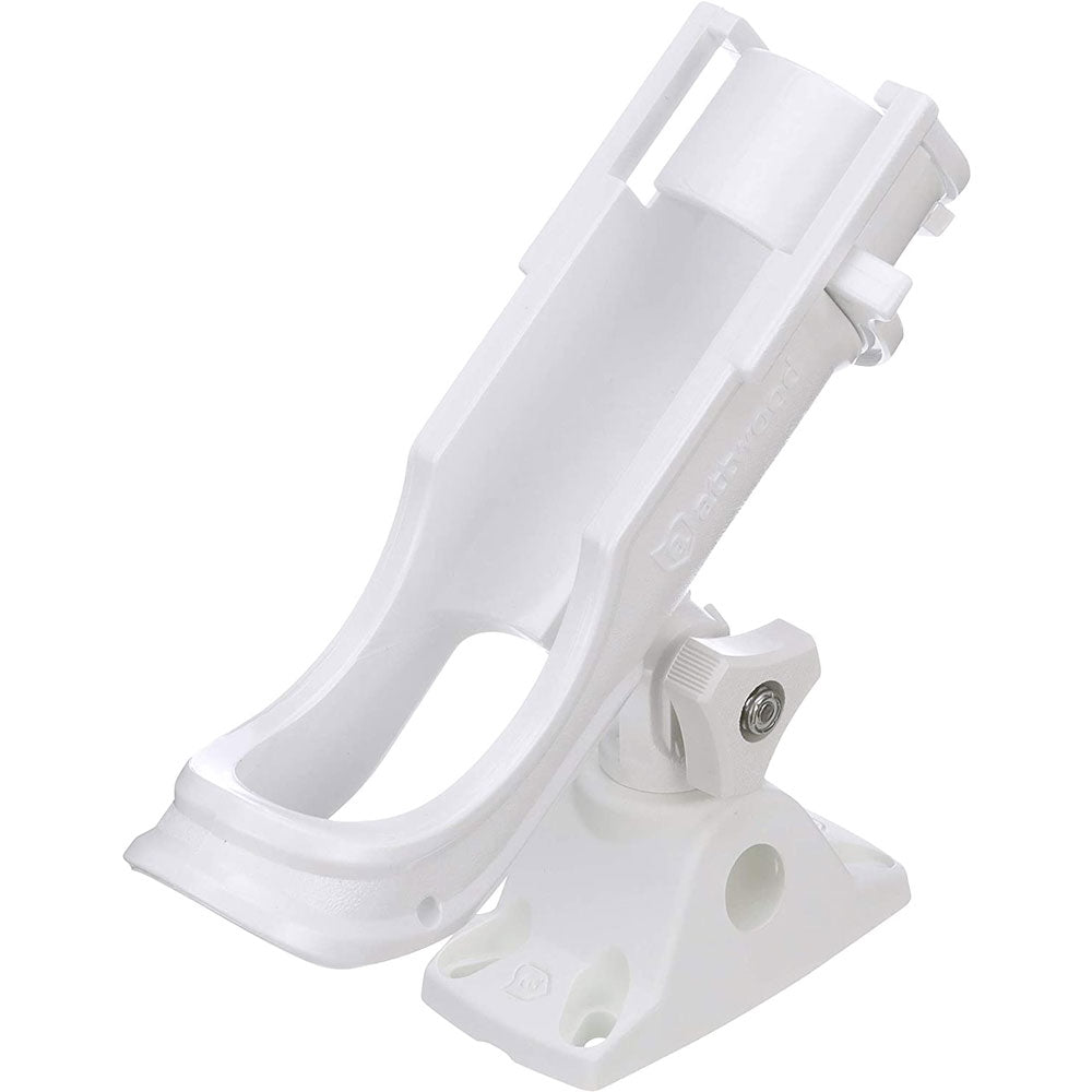 Attwood Adjustable Rod Holder With Bi-Axis Mount-White