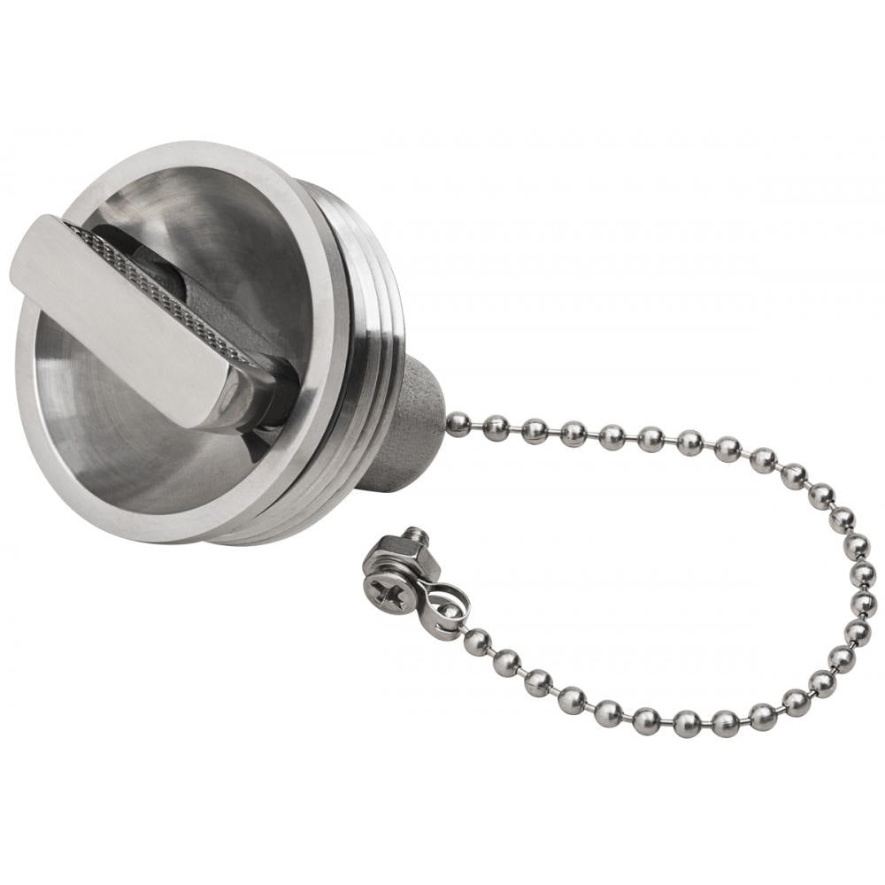 Whitecap Replacement Fill Cap 6063 for Threaded SS 1-1/2" Deck Fills