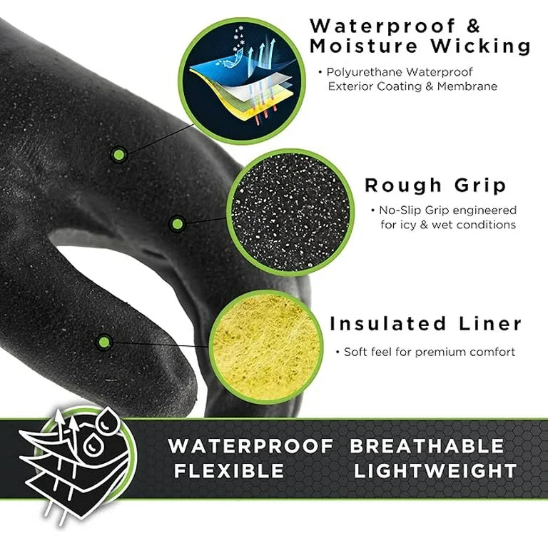 SHOWA 282-02 TEMRES Breathable, Waterproof, Insulated - PU Coated gloves