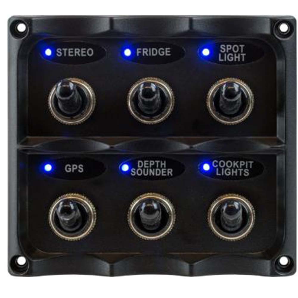 Sea-Dog, 6 Toggle Switch Panel 12 Volt