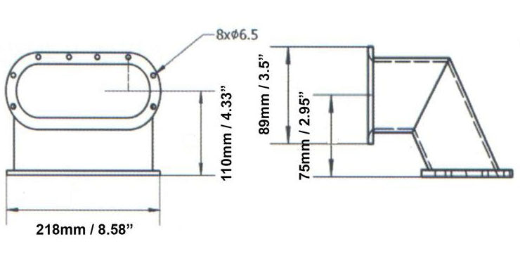 EZ Anchor Puller 8" Hawse Pipe, EZ-0508