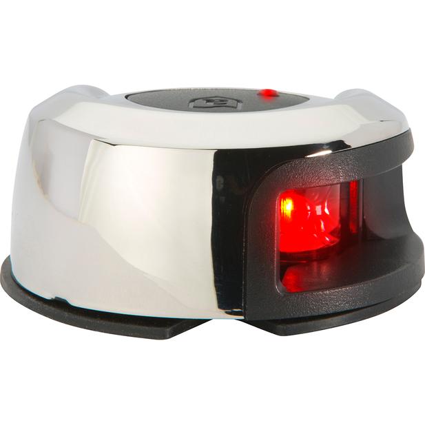 2NM Stainless Steel Deck Mount Navigation Light, Port (red), NV2012SSR-7