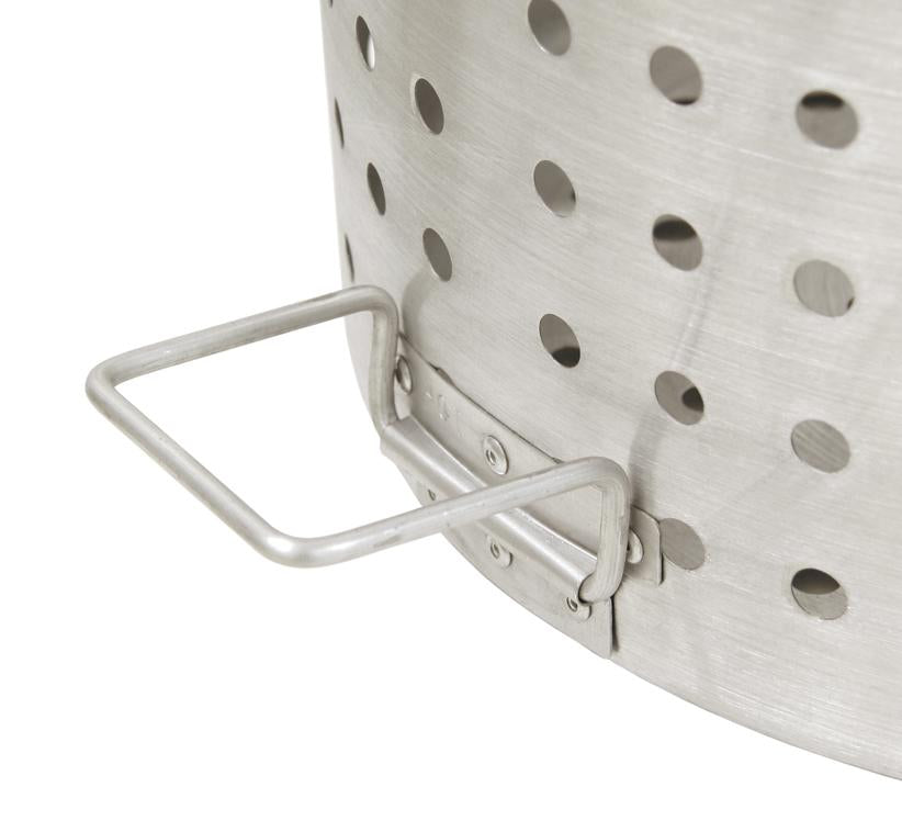 82 QT Stainless Steel Stockpot With Basket, 1182
