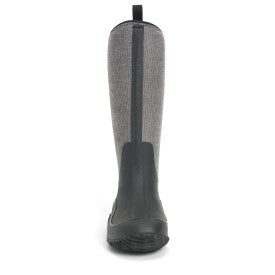 Muck Women's Hale Tall Boot, Black w/ Fuzzy Herringbone