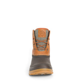 Muck Womens Originals Duck Lace Boot, Tan / Dark Brown