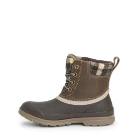 Muck Womens Originals Duck Lace Boot, Walnut Brown