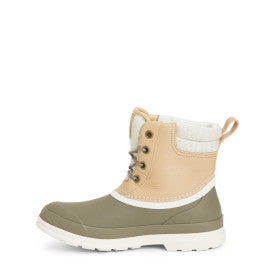 Muck Womens Originals Duck Lace Boot, Taupe / Walnut