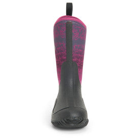 Open-Box Muck Child Hale Rain Boot, Black/Magenta Digi Terrain Fade, 7