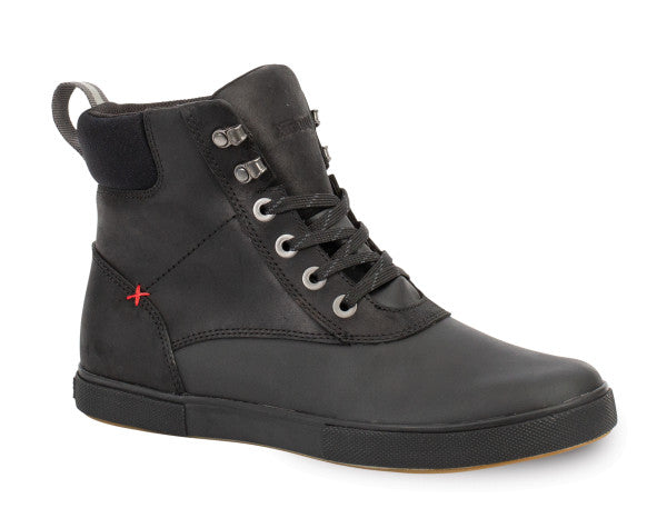 Open Box -Xtratuf Men's Leather Ankle Deck Boot Lace Black