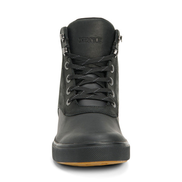 Open Box -Xtratuf Men's Leather Ankle Deck Boot Lace Black