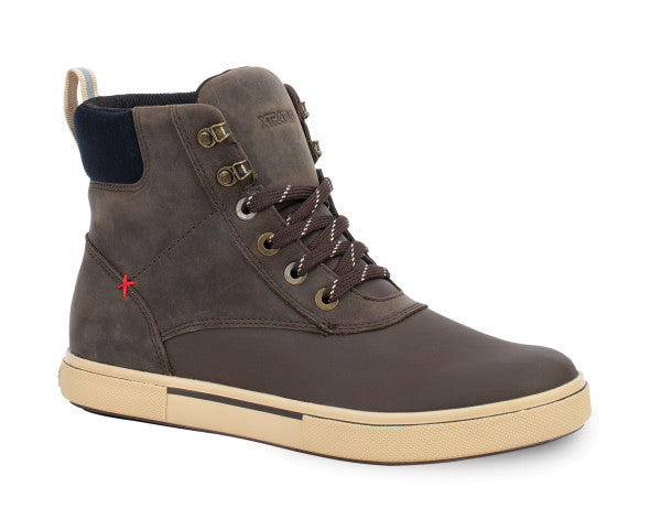 Open Box Xtratuf Men's Leather Ankle Deck Boot Lace Chocolate 13