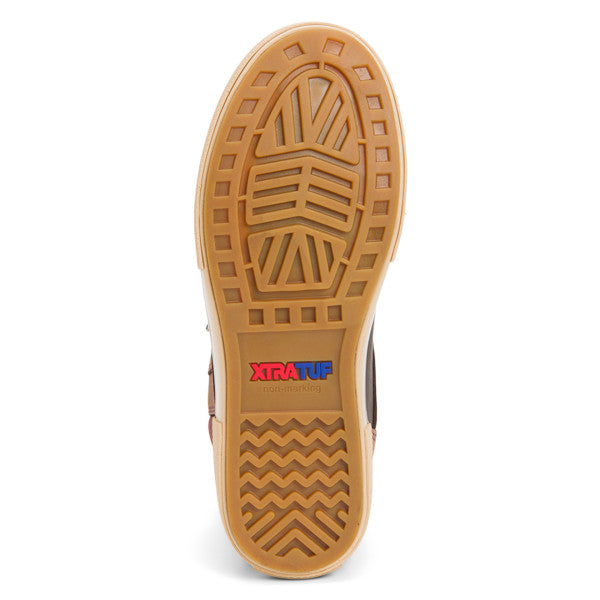 Open Box Xtratuf Men's Leather Ankle Deck Boot Lace Chocolate 13