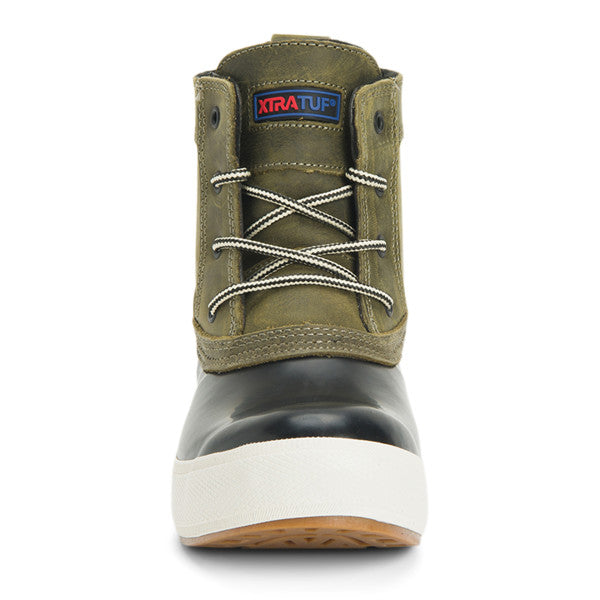 Open-Box Xtratuf Women's 6 In Legacy Lace Boot Burnt Olive/Black 7