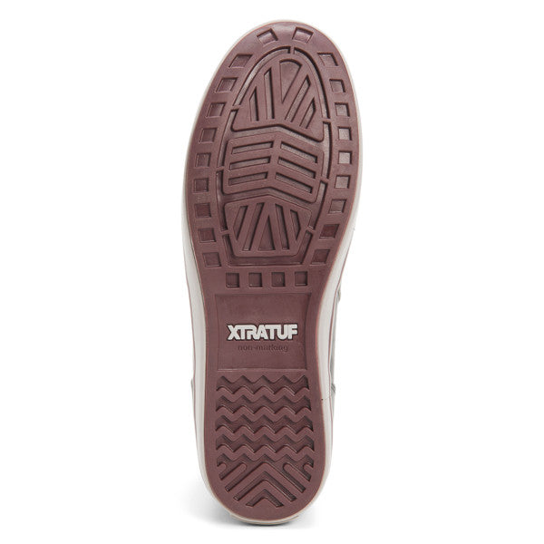 Xtratuf Men's In Leather Ankle Deck Boot Gray/Rum Raisin