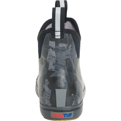 Open Box -Xtratuf Women's 6 Inch Ankle Deck Boots, Black Camo