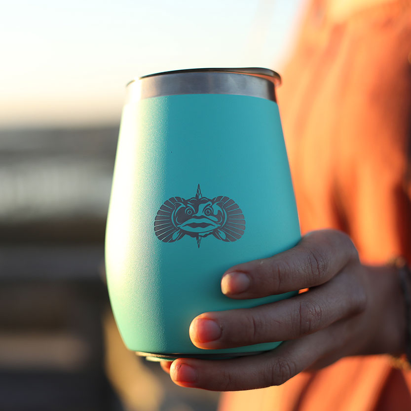 10 oz. Non-Tip Wine Tumbler, Graphite