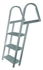 3-Step Ladder Anodized Aluminum W/Mounting Hardware