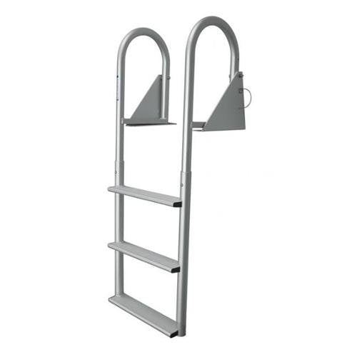 Flip Up Ladder Anodized Aluminum Wide 4 Step