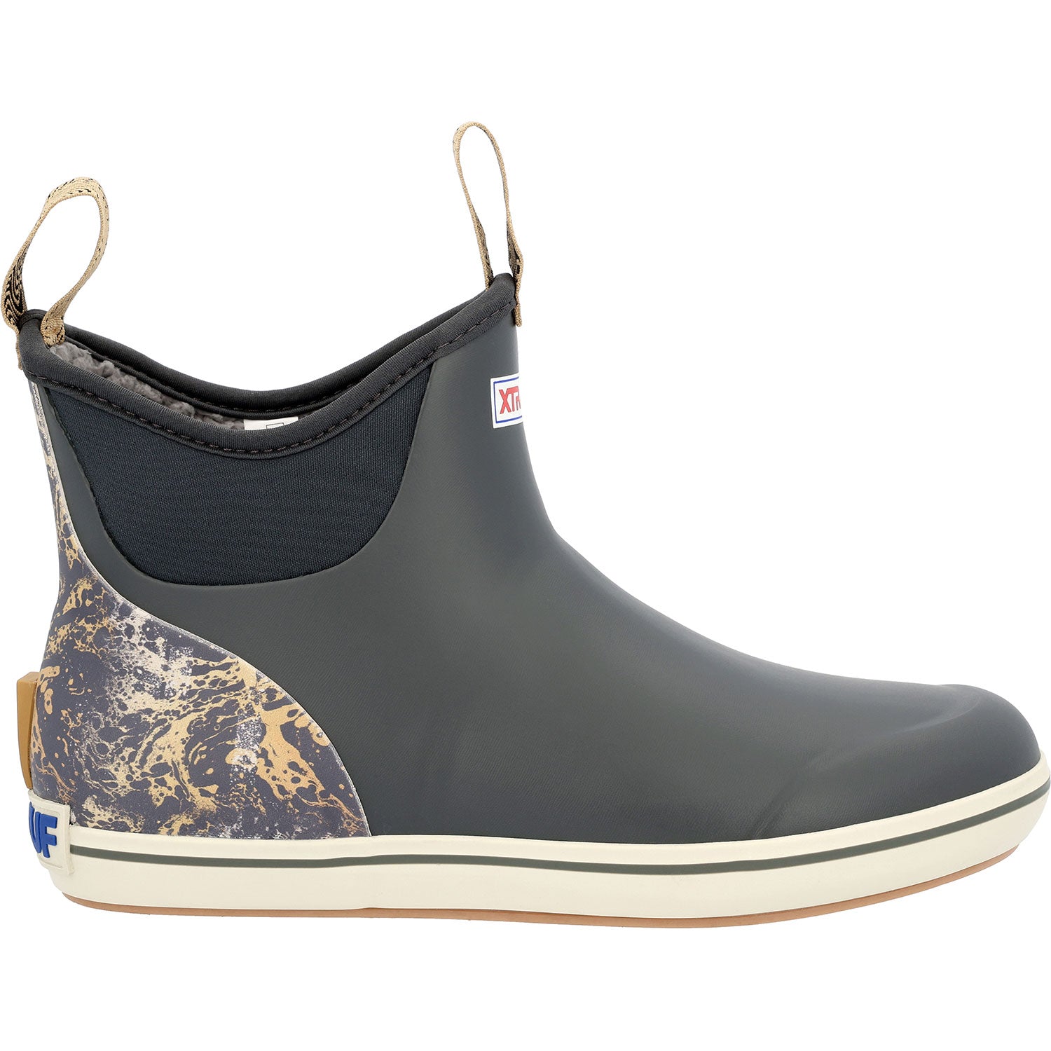 Men's 6 Inch Ankle Deck Boot Blue & Gray