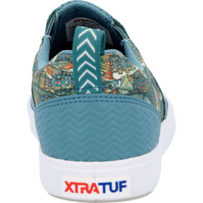 Women's FisheWear Sharkbyte Leather Deck Shoes, Smoke Blue/Dooly Vee