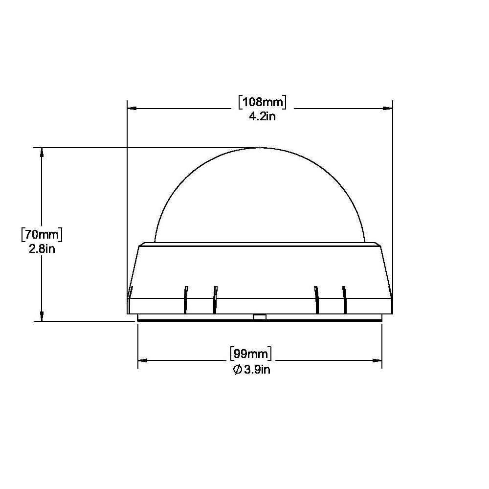 Kayaker Compass, Surface Mount (XP-99OFF 180)