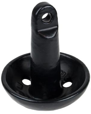 Size 10 (10.9 lb.) Mushroom Anchor, Black Vinyl-Coated Cast Iron