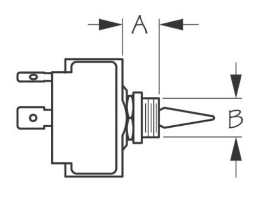 Illuminating Toggle Switch, On/Off/On