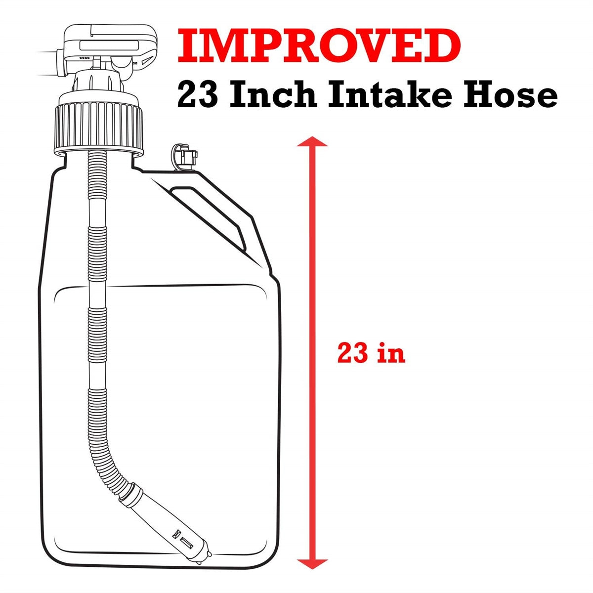 TRFA01-XL - Battery Powered Fuel Transfer Pump w/ Extended Hoses and 4th Adapter